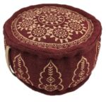 Red Color Modern Design Pouf for Guest Room - PF 059 (50x50x30cm)