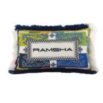 Multi-Color Digital Printed Polyester Cushion with Lace for Couch, Sofa, Bed - CS 064 (30x50cm)