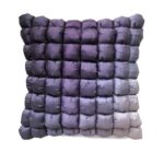 Purple Polyester Bubble Pillow Cover - CS 006 (40x40cm)