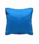 Cozy polyester cushion CS-033 designed with magical double color changing effect, ideal for sofa, bed, living room decor in blue and gold color 40X40cm by Ramsha Home