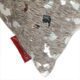 Grey & Silver Color Handmade Leather Cushion with Filler - CS 092 (45x45cm) - الصورة 3