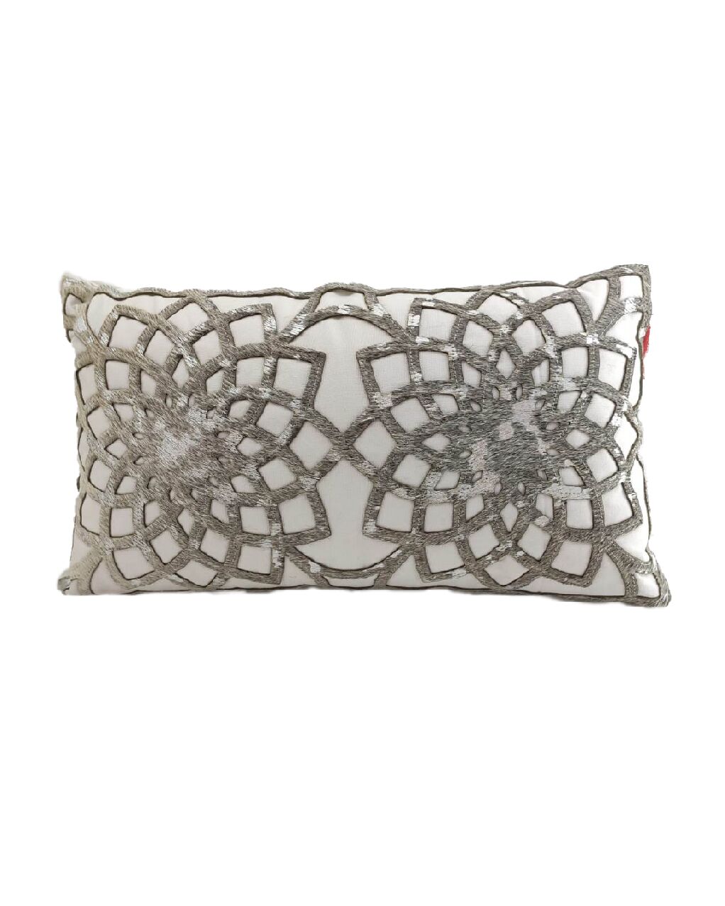 15485-1.jpg Soft Home Decor White Leather Cushion - CS 102 (30x50cm) - الصورة 1