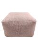 Pink Color Area Decor Cotton Pouf for Hallway - PF 069 (50x50x30cm) - Image 2