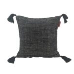 Black Color Cotton Cushion with Filler for Living Room, Bedroom - CS 133 (45x45cm)