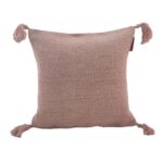 Pink Color Cotton Cushion with Filler for Living Room, Bedroom - CS 133 (45x45cm)