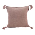 Pink Color Cotton Cushion with Filler for Living Room, Bedroom - CS 133 (45x45cm)