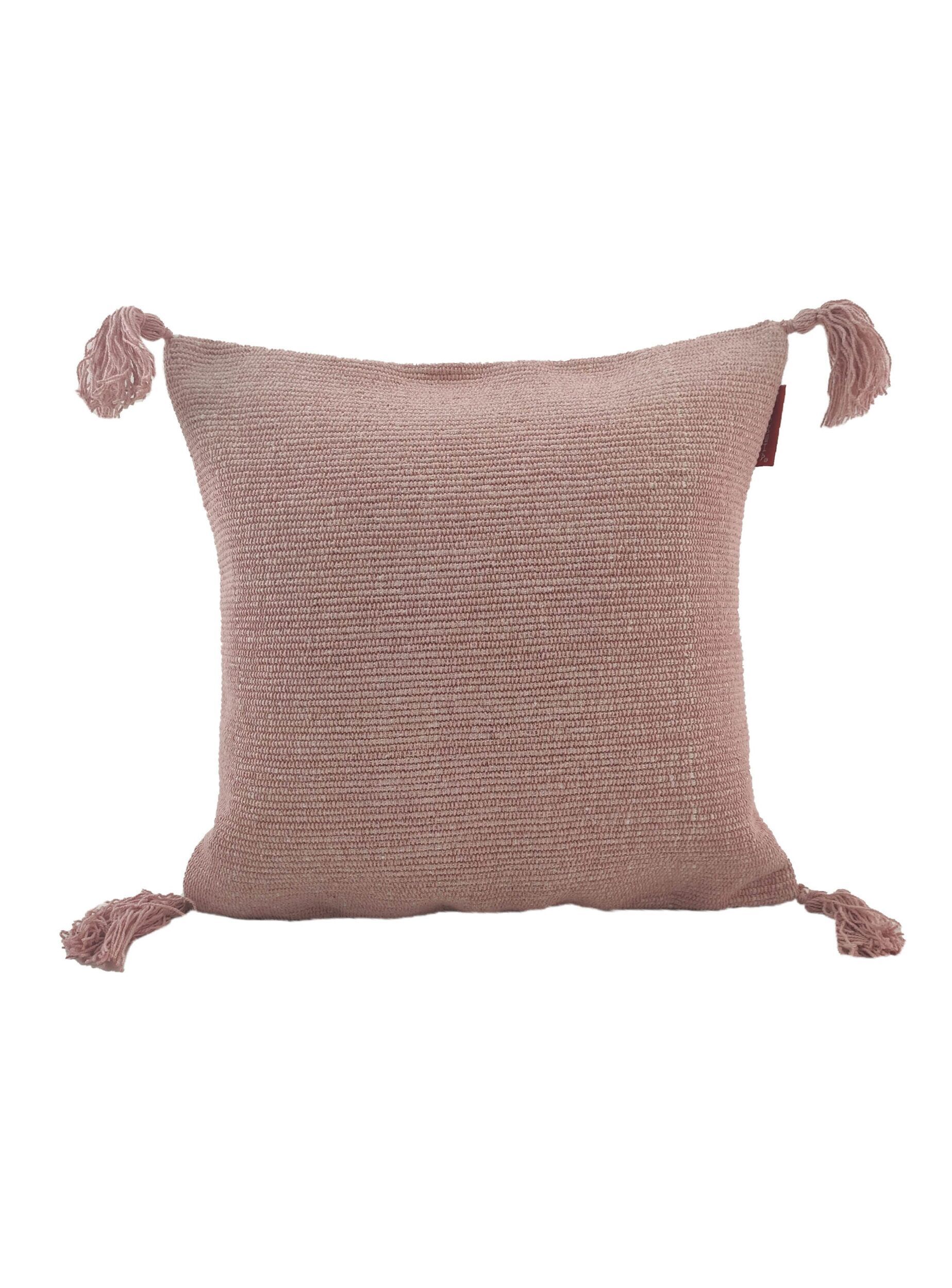 1651302089953-scaled-1-1847x2500-1.jpg Pink Color Cotton Cushion with Filler for Living Room, Bedroom - CS 133 (45x45cm) - الصورة 1