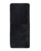 Black Glitter Polyester, Micron & Cotton Bedroom Decor Shaggy Rug - MPV 07 (60x180cm)