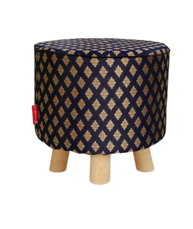 17.png Black & Gold Area Decor Pouf - PF 009 (40x40x40cm) - الصورة 4