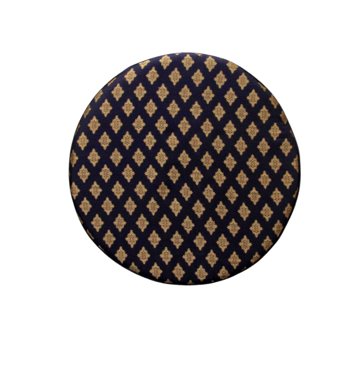 19.png Black & Gold Area Decor Pouf - PF 009 (40x40x40cm) - الصورة 3