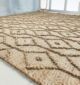 Stylish natural jute color jute and cotton woven rug SR 004 - 250x350cm for home decor by Ramsha Home