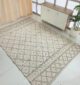 Eco-friendly natural and grey dining room woven rug SR 026 (170x240cm)
