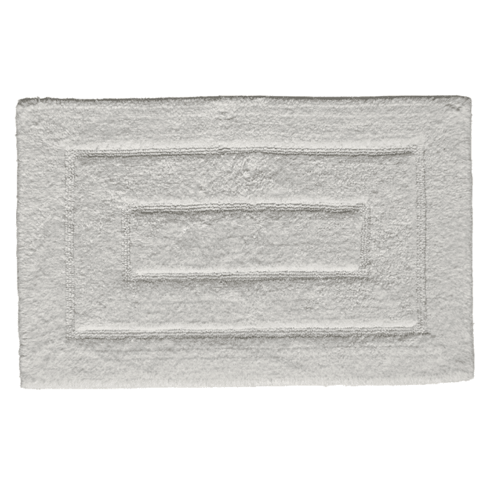 ⁦Bleach White Non-Slip Fluffy Soft Cotton Bathmat - BT 002 (60x90cm)⁩ - الصورة ⁦1⁩