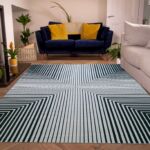 Stylish bedroom decor digital printed rug DD 020, 140x200cm, enhancing your living space by Ramsha Home.