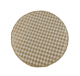 Silver & Gold Color Round Polyester Pouf for Living Room - PF 011 (40x40x40cm) - الصورة 3