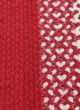Red and White Color Cotton Pouf for Living Room - PF 001 (40x40x40cm) - الصورة 3