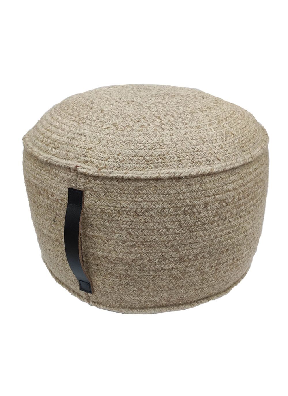 29864-1000x1374-1.jpg Natural Color Outdoor Decorative Area Pouf - PF 052 (50x50x30cm) - الصورة 1