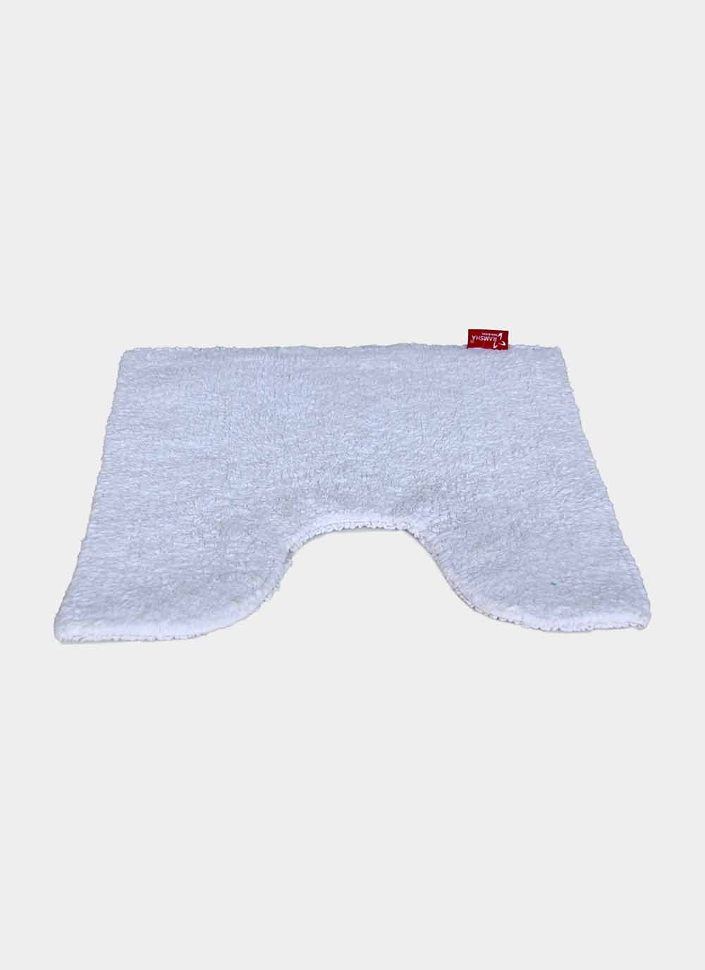 2_0036_Untitled-2.jpg White Non-Slip Fluffy Soft Cotton Bathmat - BM 027 (40x40cm) - الصورة 3