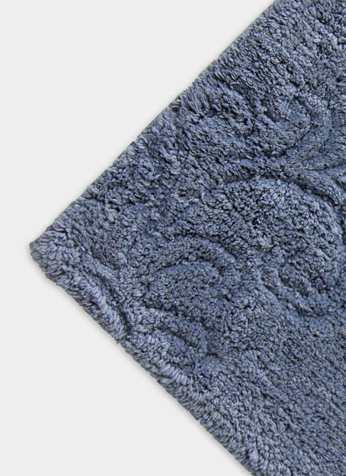 ⁦Handmade Grey Color Bathmat - BM 022 (40x60 cm)⁩ - الصورة ⁦2⁩