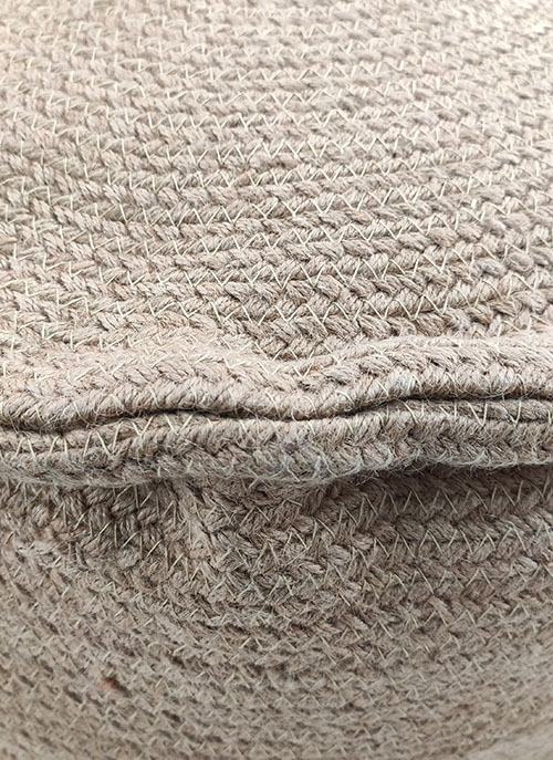 3-1-1.jpg Natural Color Home Area Pouf for Drawing Room - PF 056 (50x50x30cm) - الصورة 4