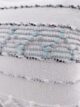 White Color Embroidery Cotton Cushion with Filler for Sofa, Outdoor Cushion - CS 149 (45x45cm) - الصورة 3