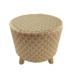 Gold Color Bedroom Area Pouf - PF 018 (40x40x40cm)