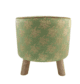 Guest Room Green and Gold Color Pouf - PF 019 (40x40x40cm) - الصورة 2