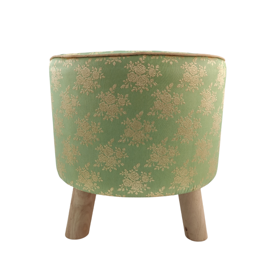 35.png Guest Room Green and Gold Color Pouf - PF 019 (40x40x40cm) - الصورة 2