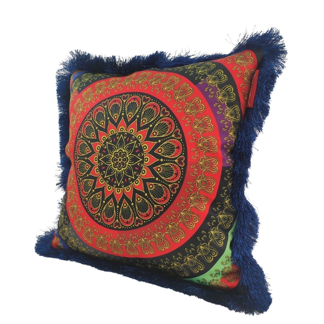 4-2.jpg Multi-Color Modern Polyester Cushion with Filler for Window Seat, Car Seat - CS 054 (45x45cm) - الصورة 3