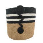 Beautiful Jute & Cotton Basket - BS 004 (25x25cm)