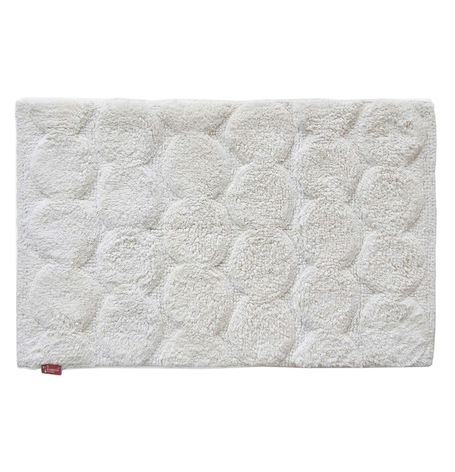 6-1fff (1) Stunning Bleach White Soft Cotton Bathmat - BM 011 (50x80cm)