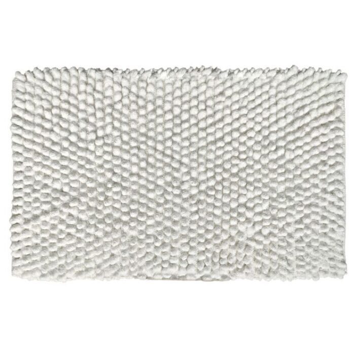 ⁦Bleach White Non-Slip Fluffy Soft Cotton Bathmat - BT 007 (60x90cm)⁩ - الصورة ⁦1⁩