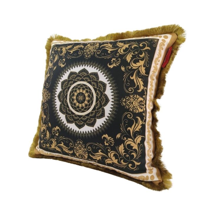 ⁦Multi-Color Modern Polyester Cushion with Filler for Window Seat, Car Seat - CS 056 (45x45cm)⁩ - الصورة ⁦3⁩
