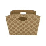Amazing Beige & Gold Polyester Basket - BK 007 (35x20x27cm)