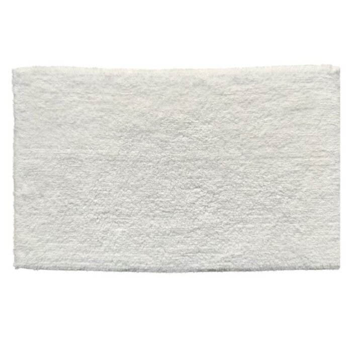 ⁦Bleach White Non-Slip Fluffy Soft Cotton Bathmat - BT 009 (60x90cm)⁩ - الصورة ⁦1⁩