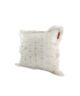 White & Silver Color Polyester Cushion with Filler for Home Decor, Window Seat - CS 125 (45x45cm) - الصورة 2