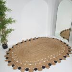 Amazing Handmade Jute Living Room Braided Rug - BR 033 (170x240cm)