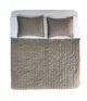 Stunning Brown & White Polyester Bed Spread - BDS 01 (250x250cm)