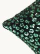 Black and Green Polyester Cushion Cover for Living Room and Playroom - CS 026 (40x40cm) - Image 4