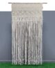 Natural & White Handmade Cotton Curtain - MAC 003 (120x210cm)