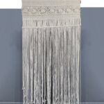 Natural & White Handmade Cotton Curtain - MAC 003 (120x210cm)