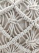 White & Light Beige Pouf for Drawing Room - PF 065 (40x40x40cm) - الصورة 2