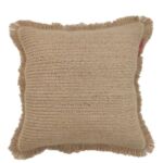 Natural Color Jute & Cotton Cushion with Filler for Balcony & Floor - CS 030 (45x45cm)