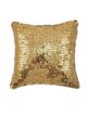 Gold Polyester Shiny Decorative Cushion Cover for Bed, Couch, Sofa, and Car - CS 024 (40x40cm)