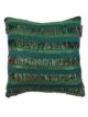 Dark Green Polyester Cushion Cover with Sparkling Sequins for Window Seat and Cafe - CS 020 (40x40cm)