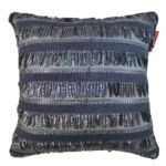 Dark Blue Polyester Sparkling Cushion Cover for Window Seat and Cafe - CS 023 (40x40cm)