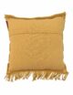 Yellow Color Cotton Macrame Cushion with Fringes for Couch, Window Seat - CS 036 (45x45cm) - الصورة 2
