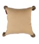 Light Green Polyester Cushion Cover with Tassels for Bed, Couch, and Sofa - CS 042 (40x40cm) - الصورة 3