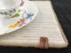 Natural and White Color Decor Placemat for Dining Table - PM 018 (30x44cm) - الصورة 4