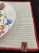 Red and White Cotton Placemat - PM 015 (30x44cm) - الصورة 6